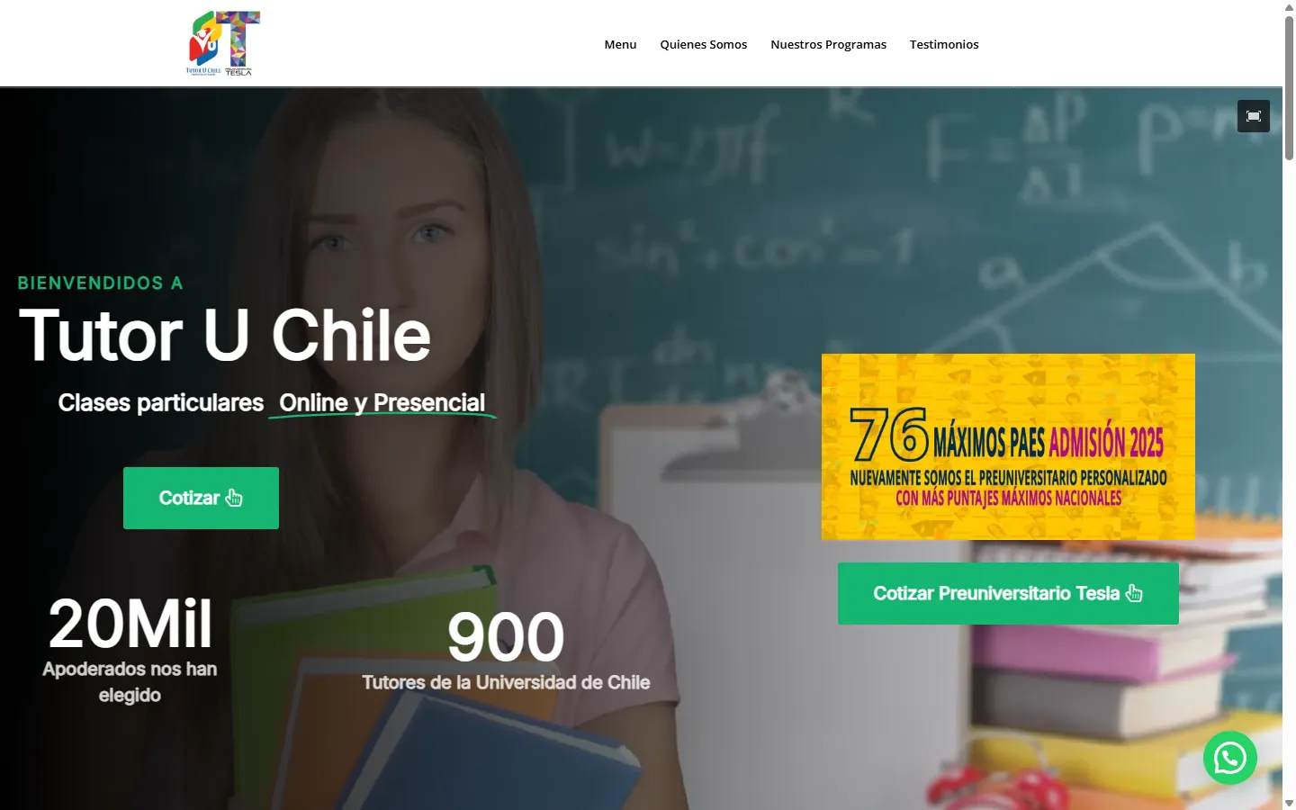 Antes: portada anterior de tutoruchile.cl